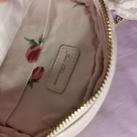 Jesus Diamante Purse Rose Print Hime Gyaru Gal Style Crossbody Floral Spring Bag - Picture 4 of 9